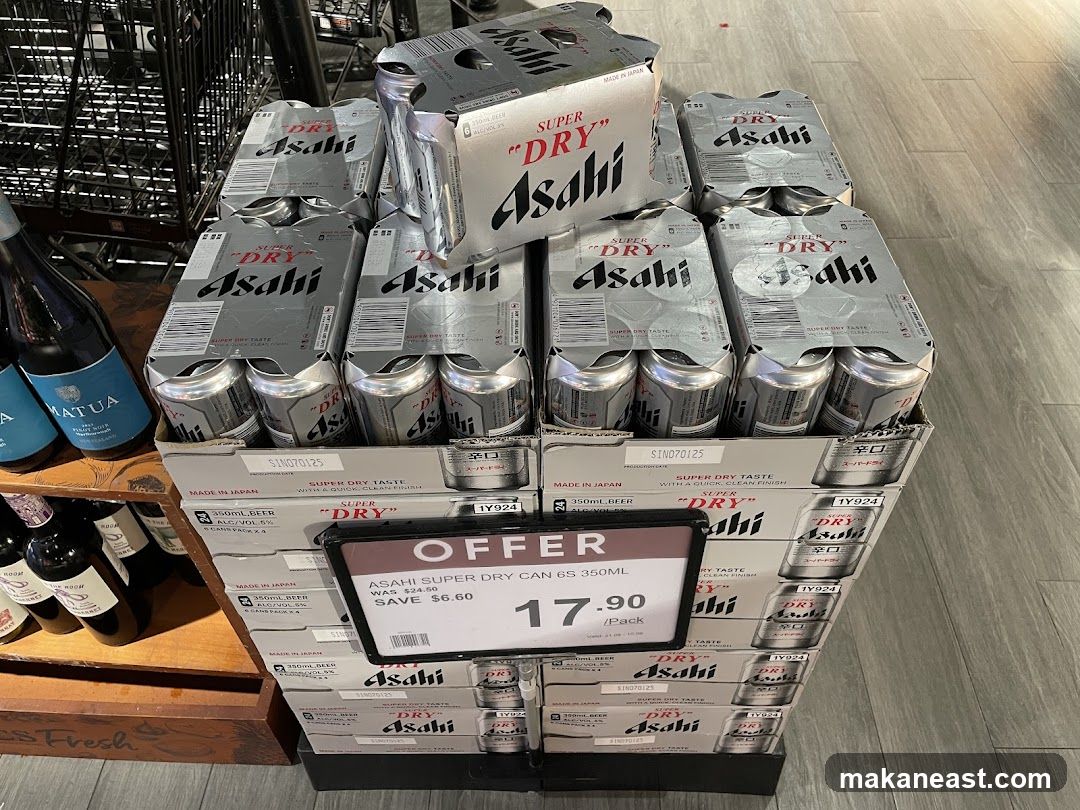 Asahi Super Dry Beer Display