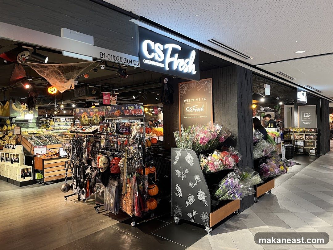 CS Fresh Storefront with Halloween Decorations