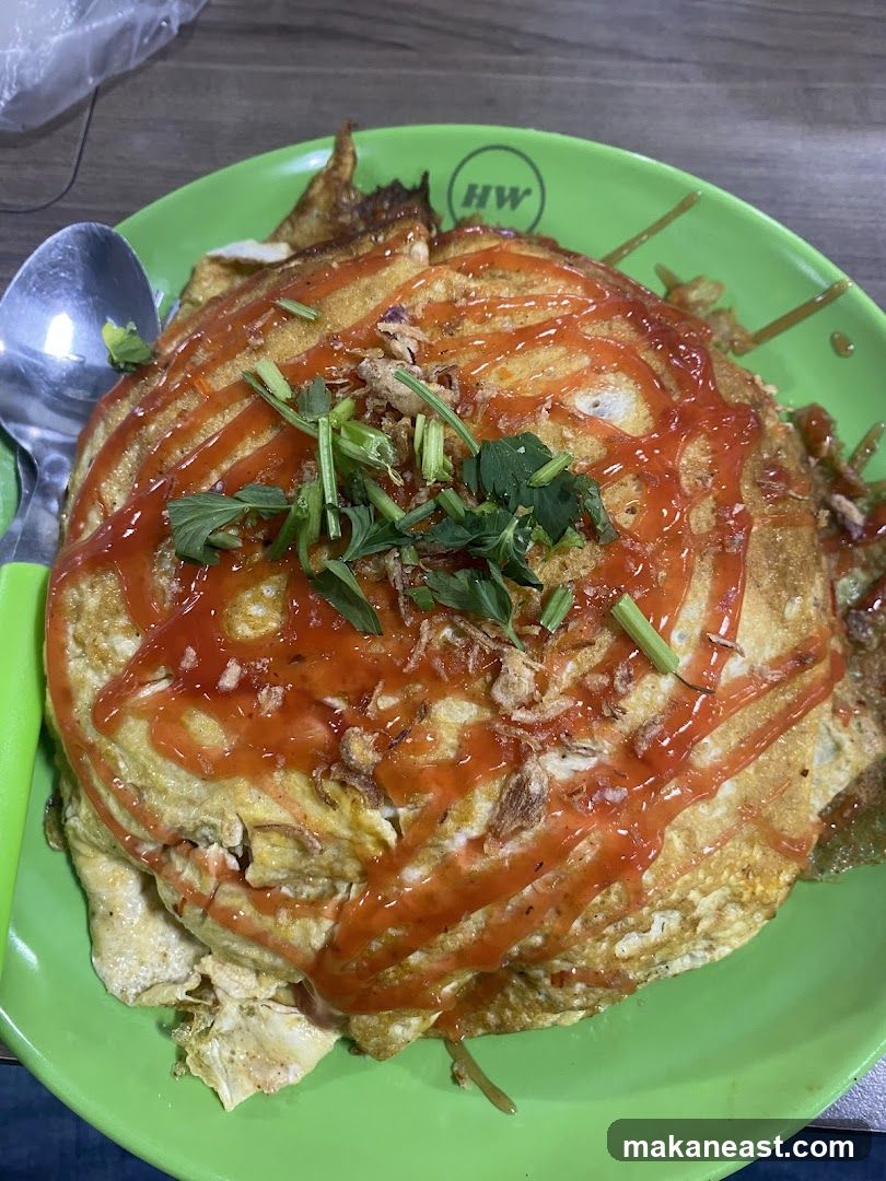 Omelet with Sauce and Garnish