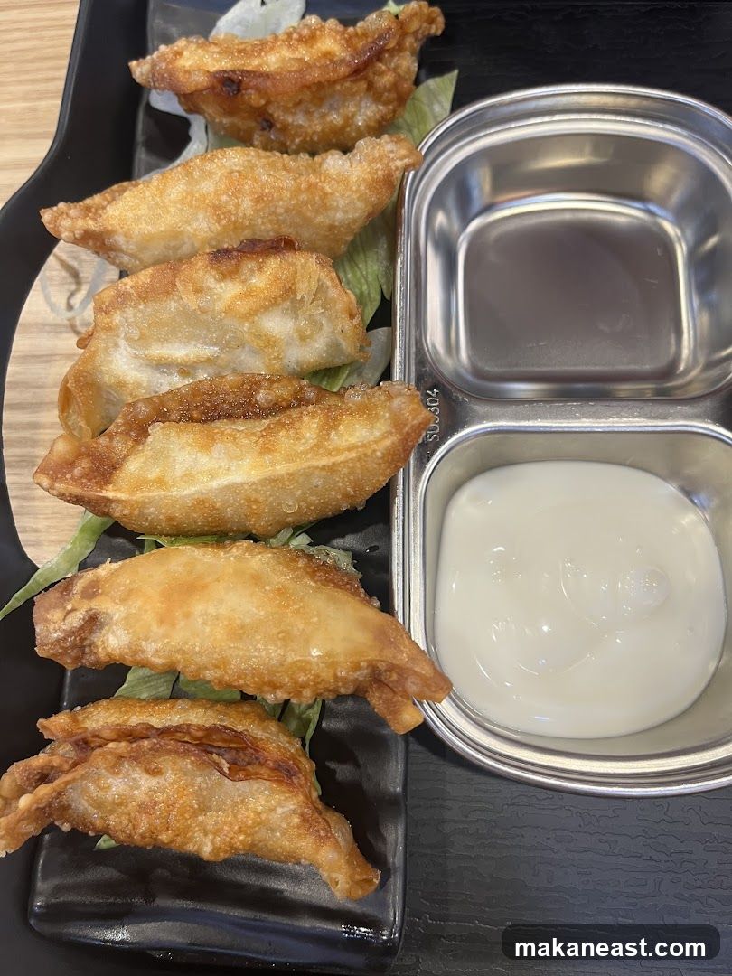 Fried Dumplings with Dipping Sauces