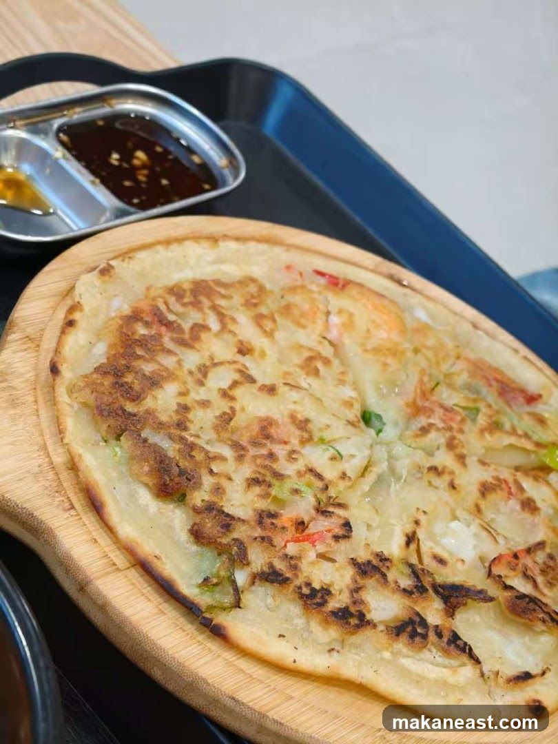 Savory Pancake with Dipping Sauce
