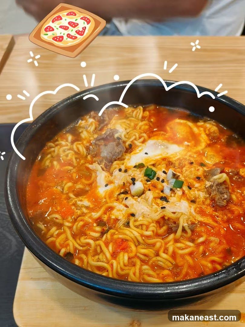 Spicy Noodle Soup with Egg and Beef