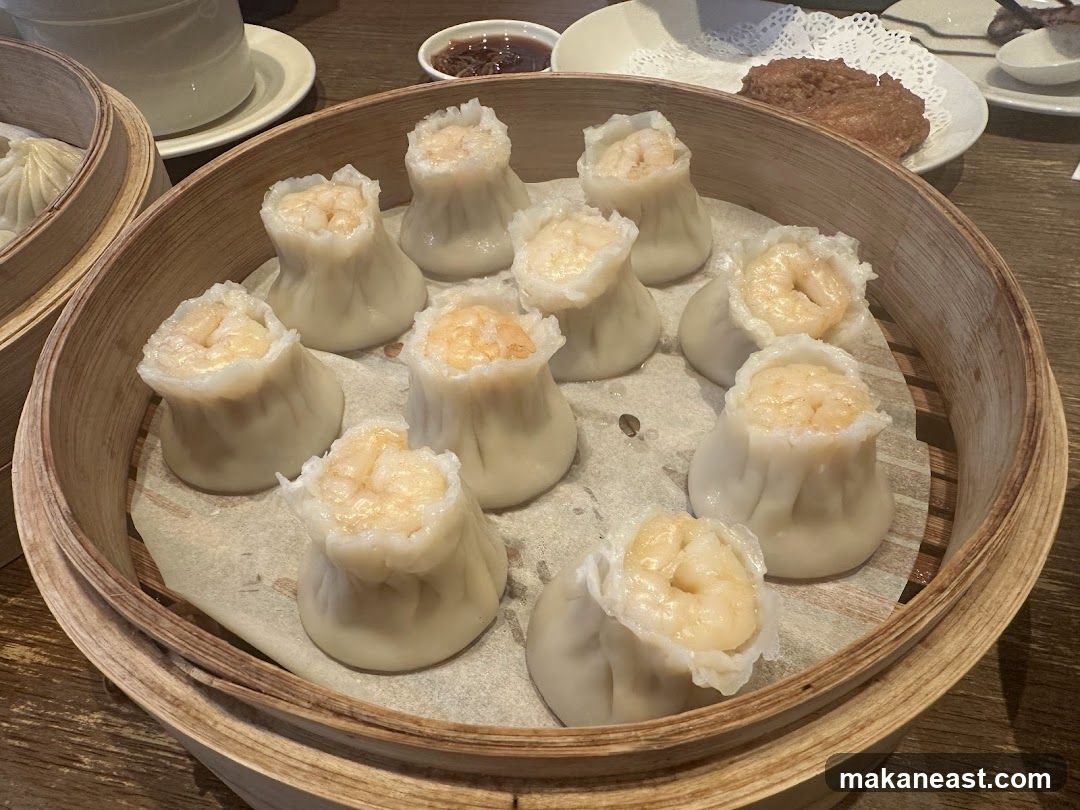 Shrimp Dumplings in a Steamer Basket