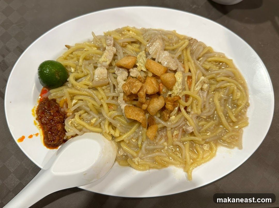 Noodles with Pork and Crispy Bits