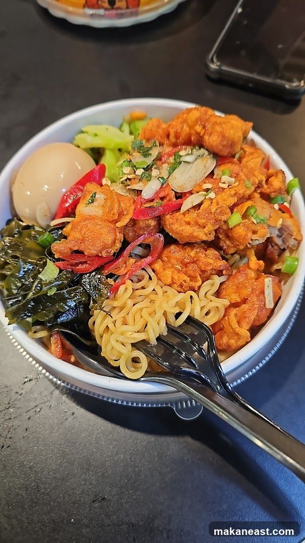 Fried Chicken Noodle Bowl