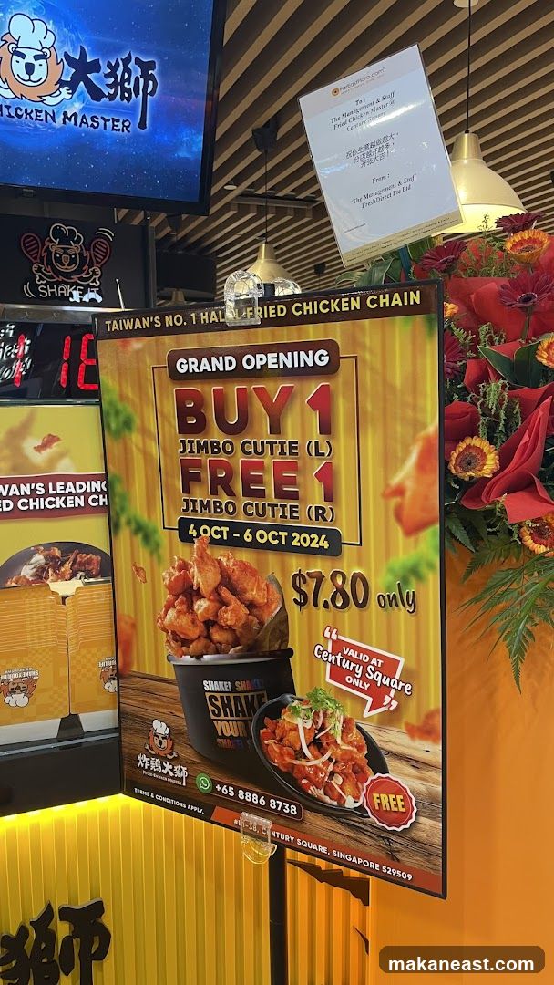 Chicken Master Grand Opening Promotion