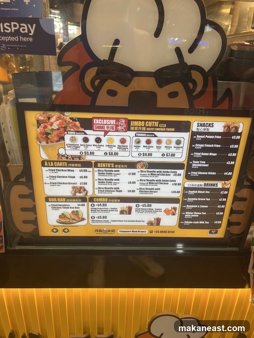 Jimbo Cutie Menu