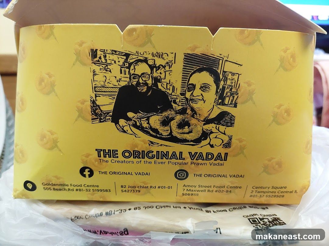 The Original Vadai Packaging