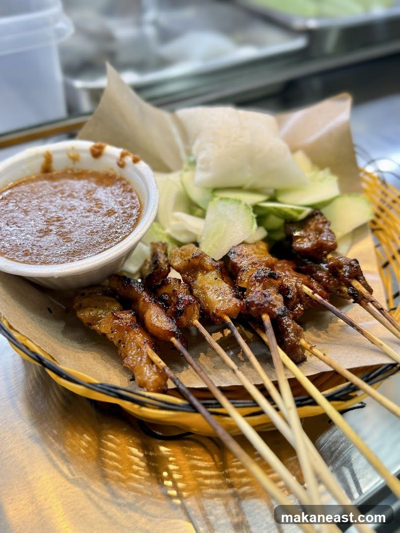 Satay Skewers with Peanut Sauce
