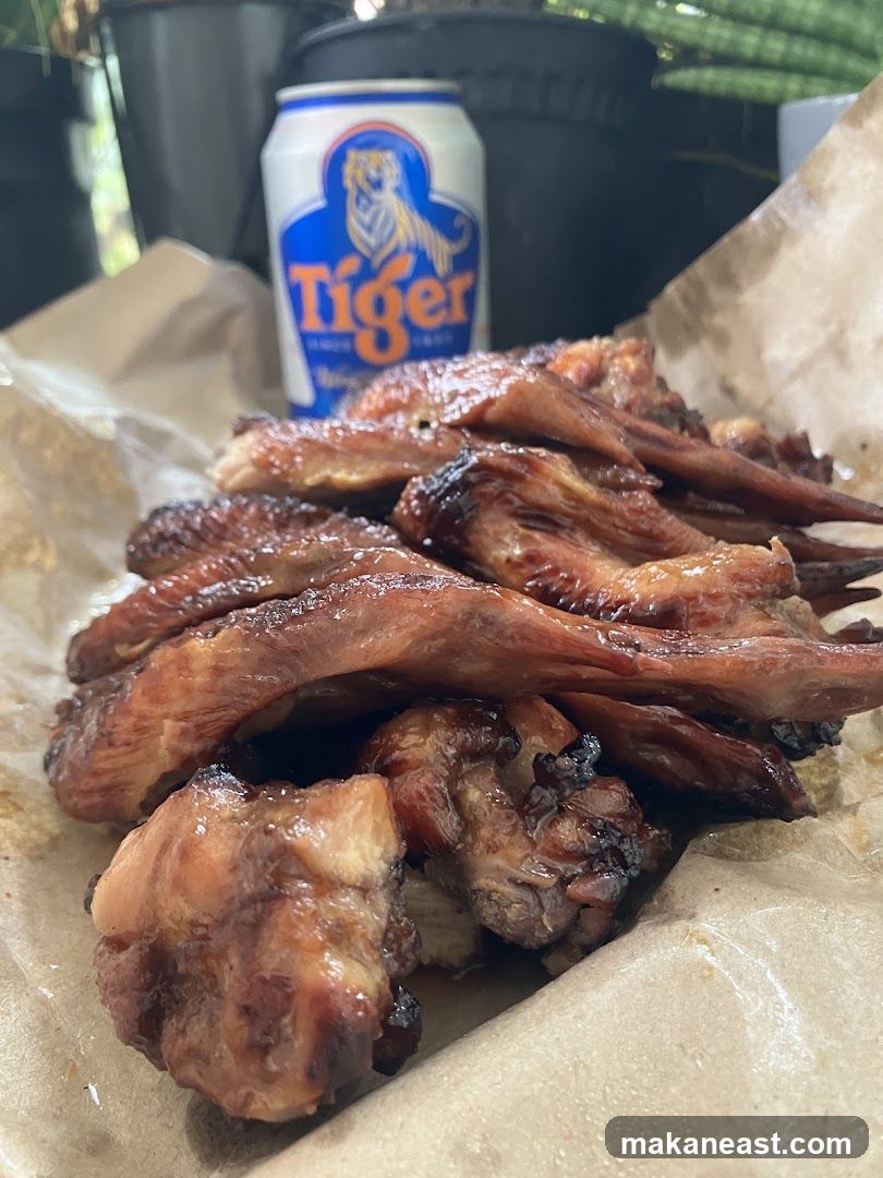 Chicken wings and beer