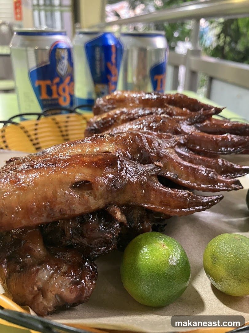 Grilled Chicken Wings with Limes and Beer
