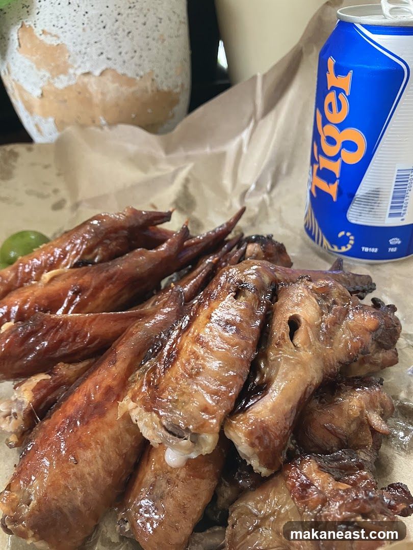 Chicken Wings and Tiger Beer