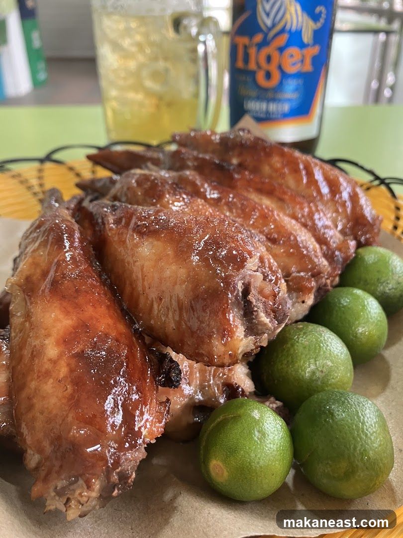 Chicken Wings with Limes and Beer
