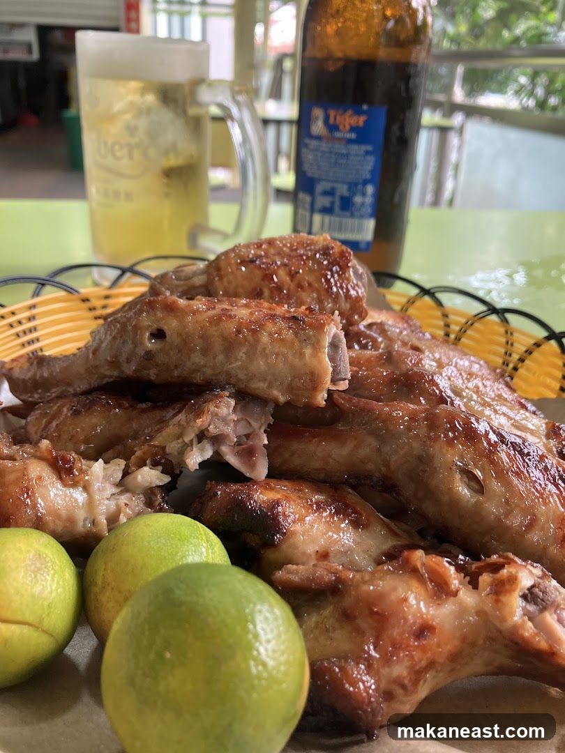 Grilled Chicken Wings with Limes and Beer