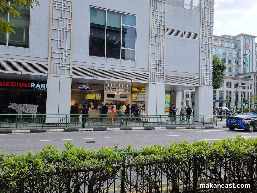 Street view of shops