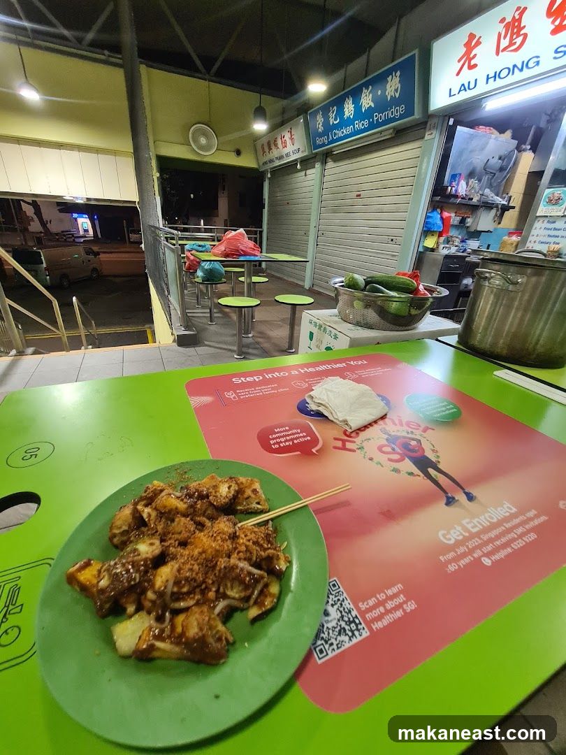 Food Stall with Menu and Promotional Material