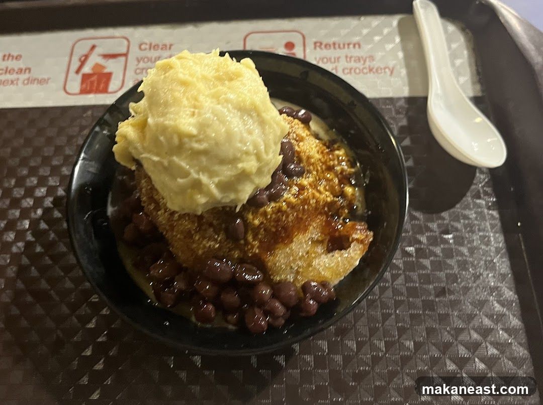 Dessert with Ice Cream and Red Beans