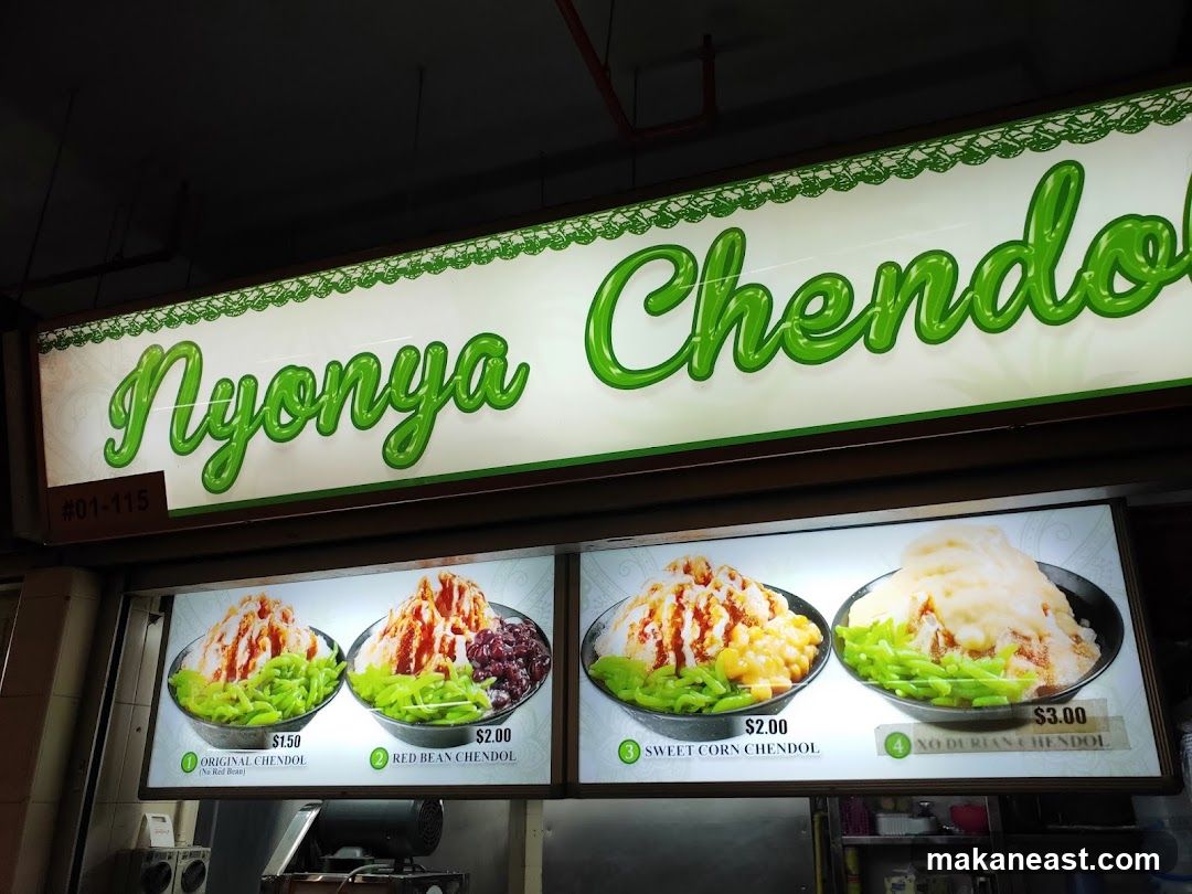 Nyonya Chendol Menu
