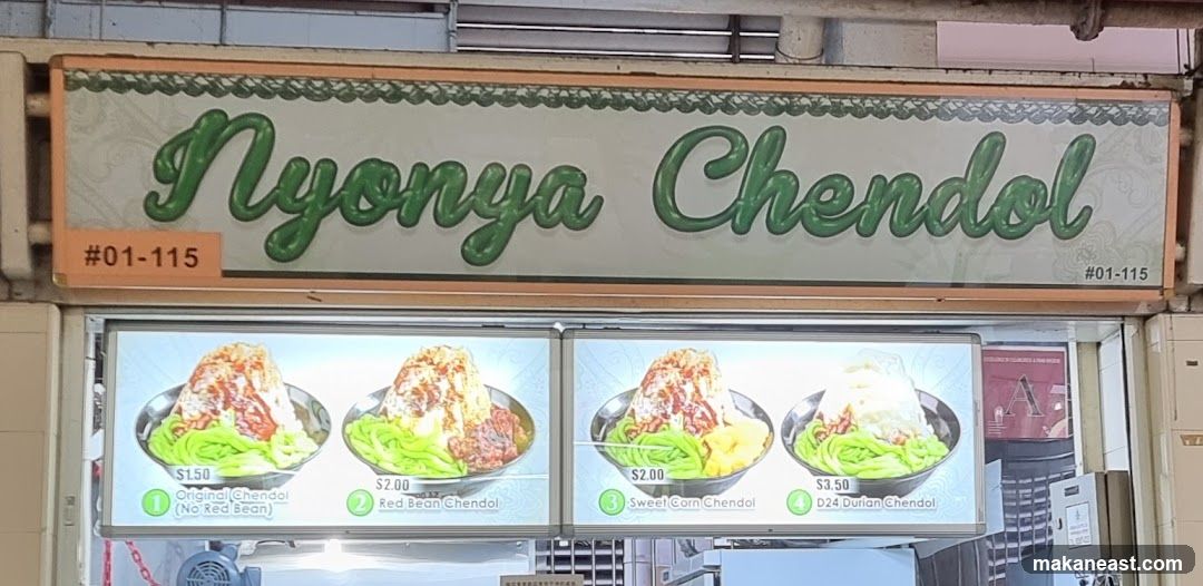 Nyonya Chendol Menu