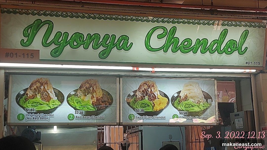 Nyonya Chendol Menu