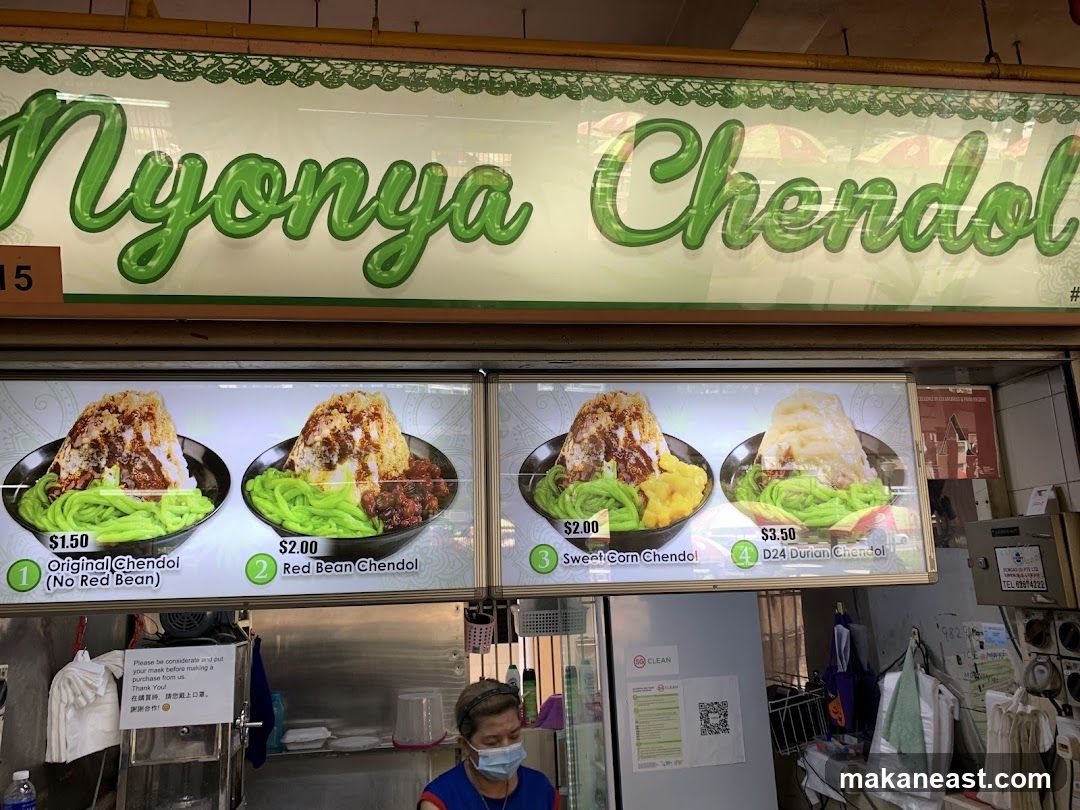 Nyonya Chendol Menu