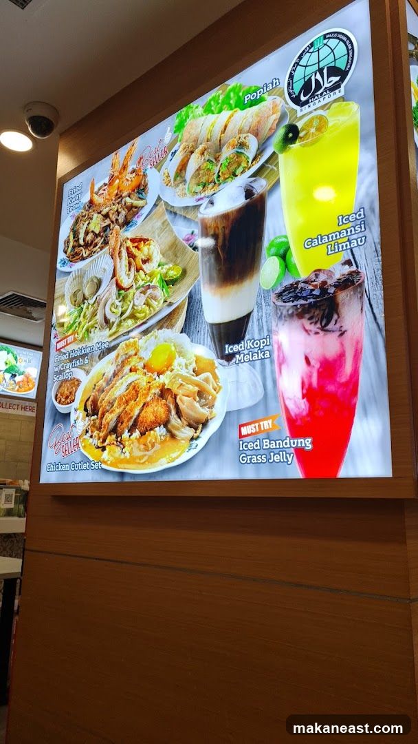 Food and Drink Menu Display