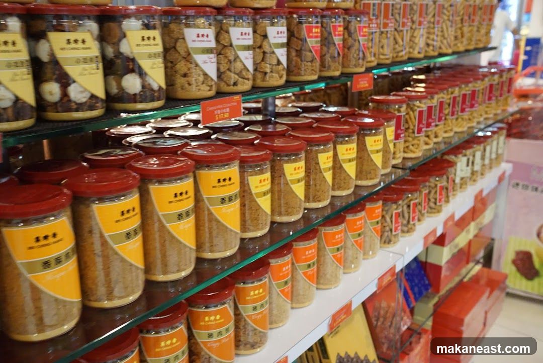 Jars of Snacks and Food Items