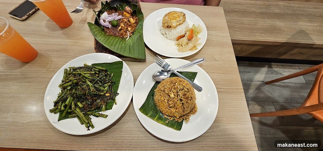 Table with food and drinks