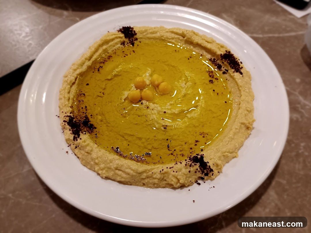 Hummus with Olive Oil and Spices