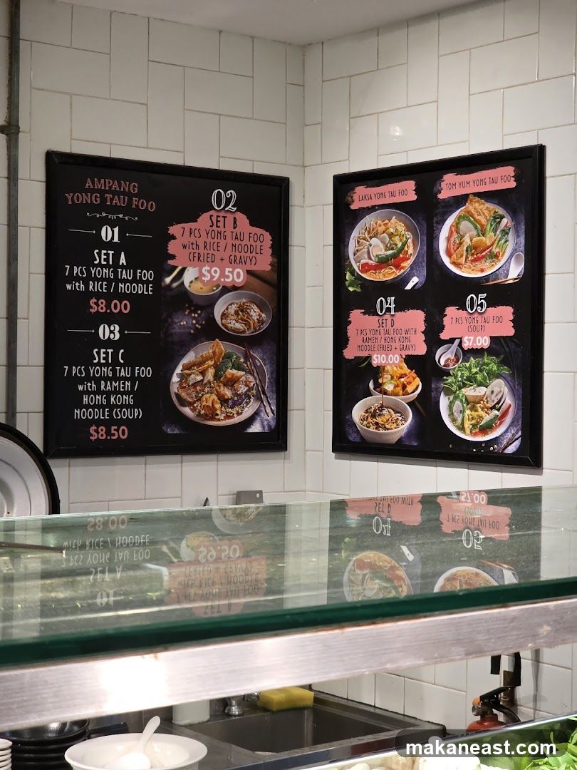 Ampang Yong Tau Foo Menu