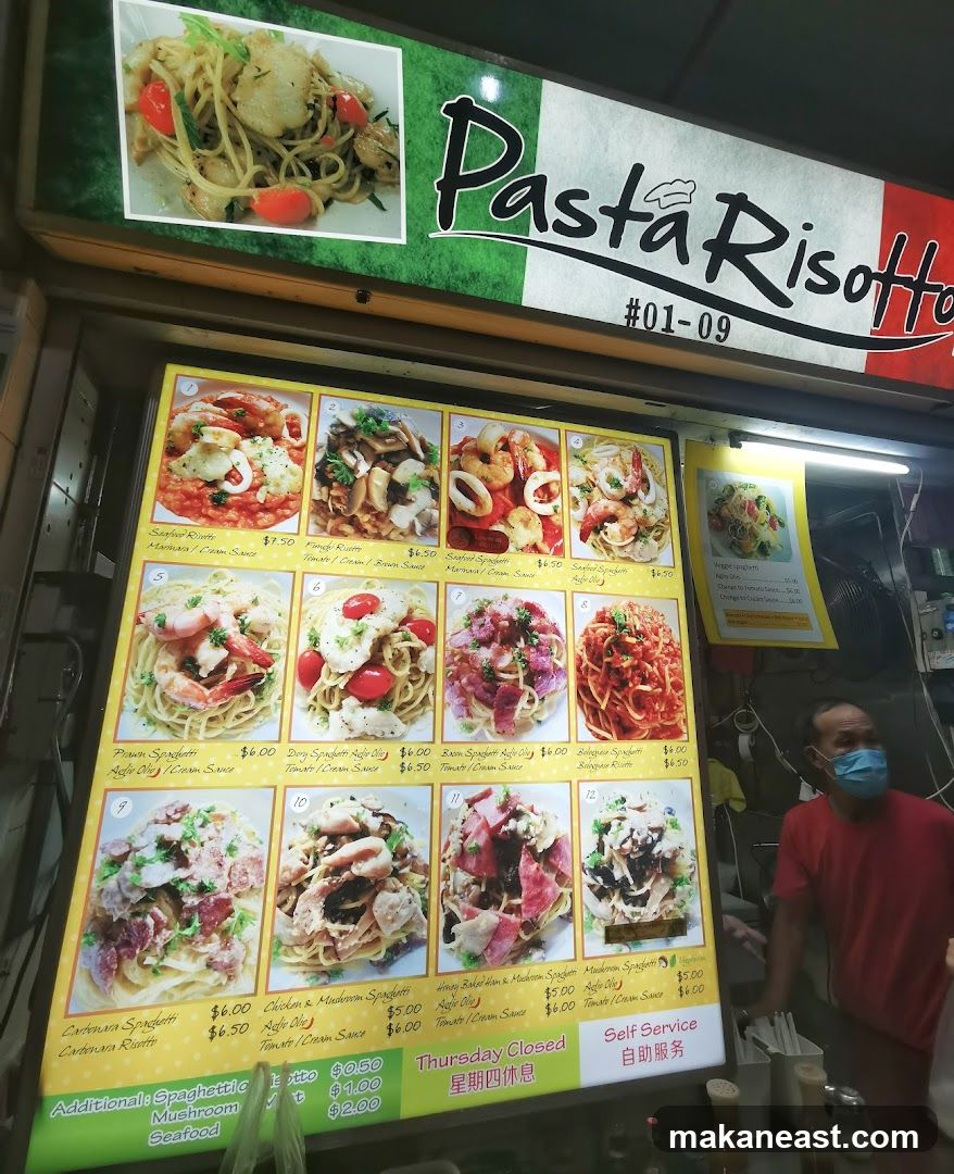 Pasta Risotto Menu