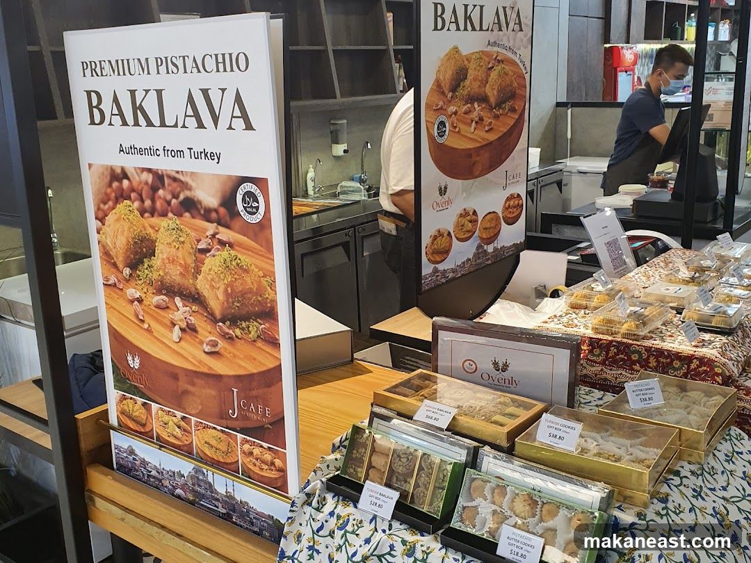 Baklava and Turkish Cookies Display