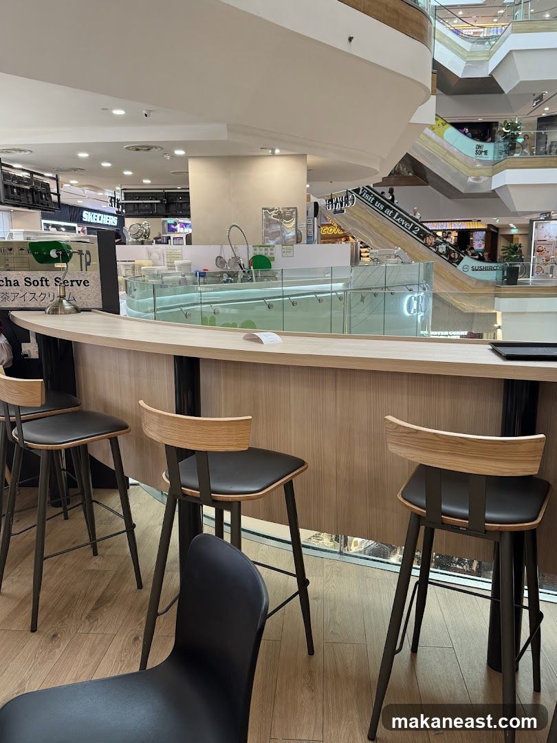 Bar Seating Area in a Mall