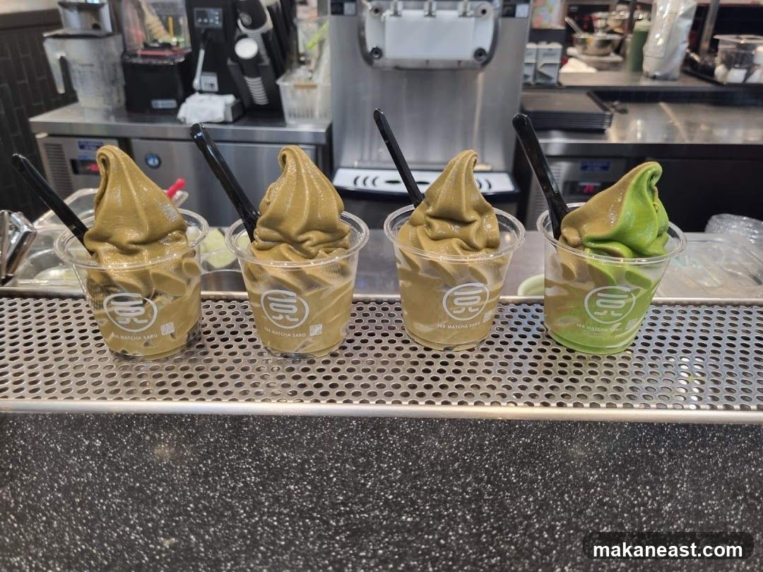Matcha Soft Serve Ice Cream