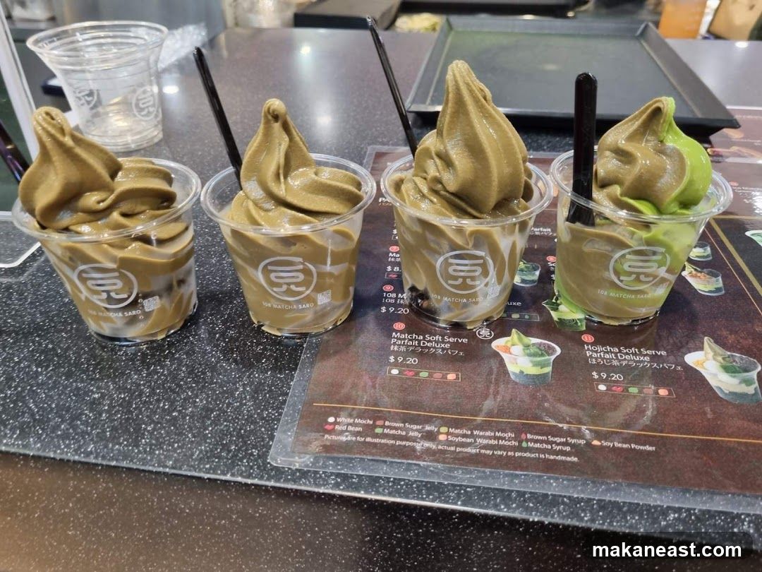 108 Matcha Saro Menu