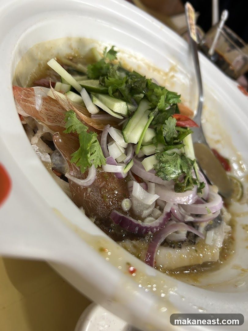 Steamed Fish with Lime and Chili