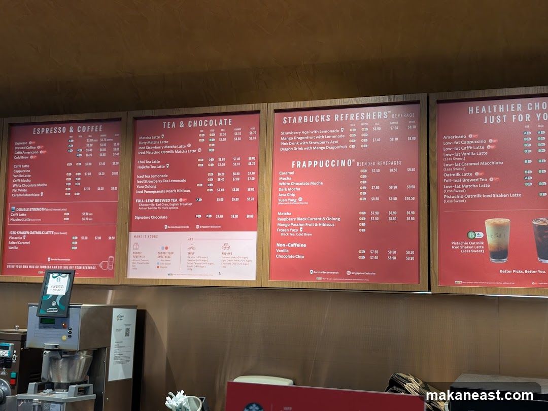 Starbucks Menu