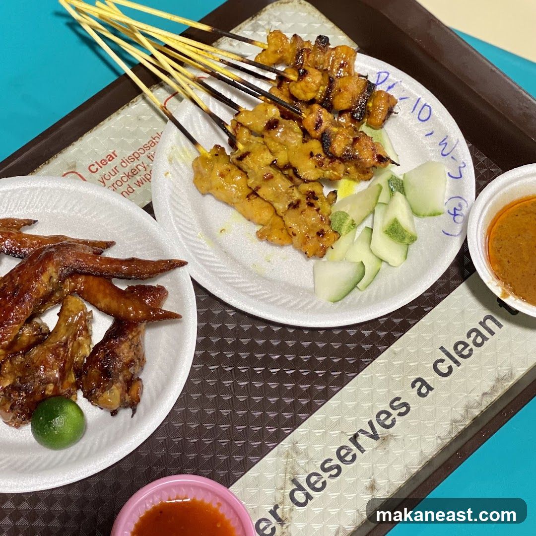 Chicken Satay and Wings