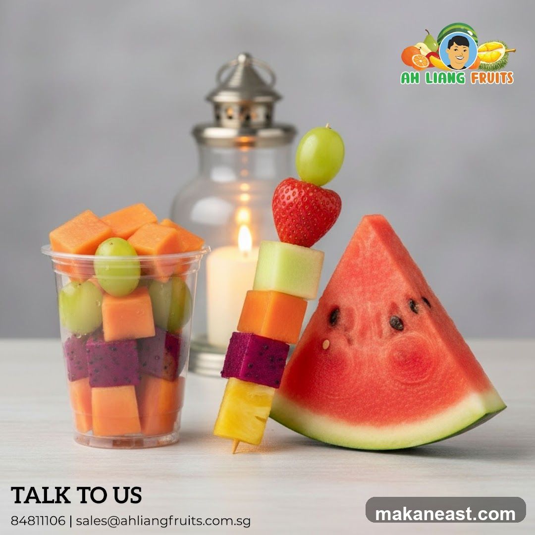 Fruit Skewers and Cup