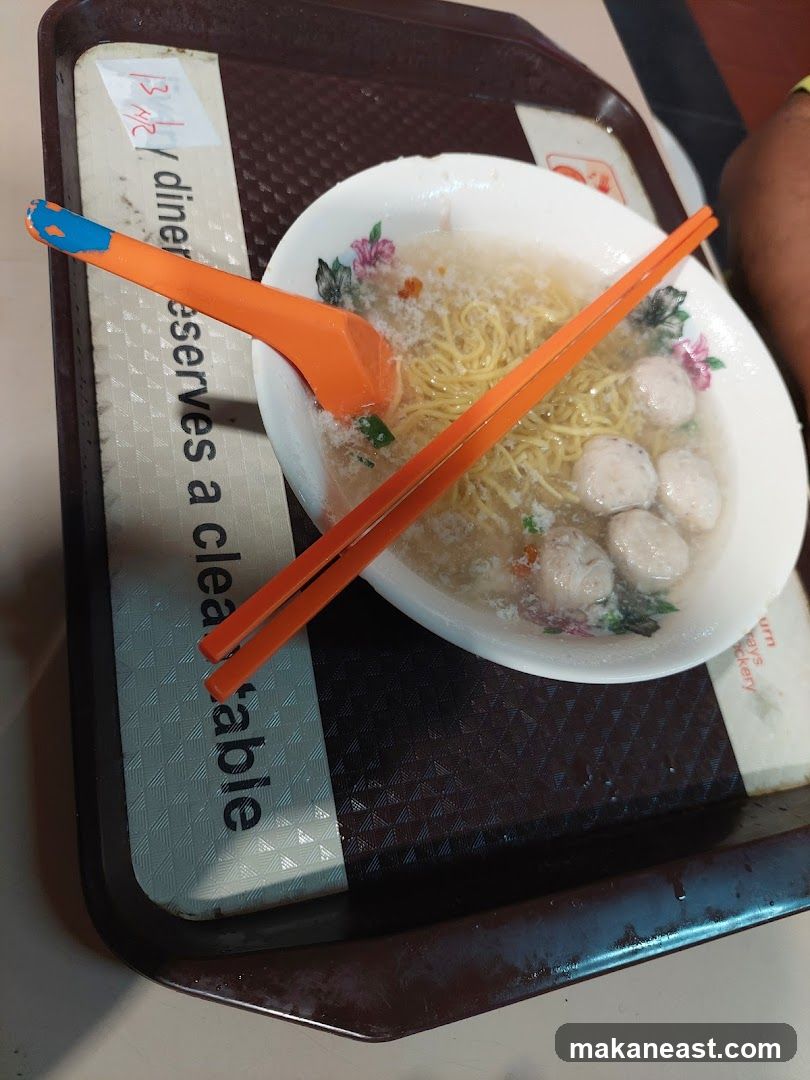 Noodle Soup with Meatballs