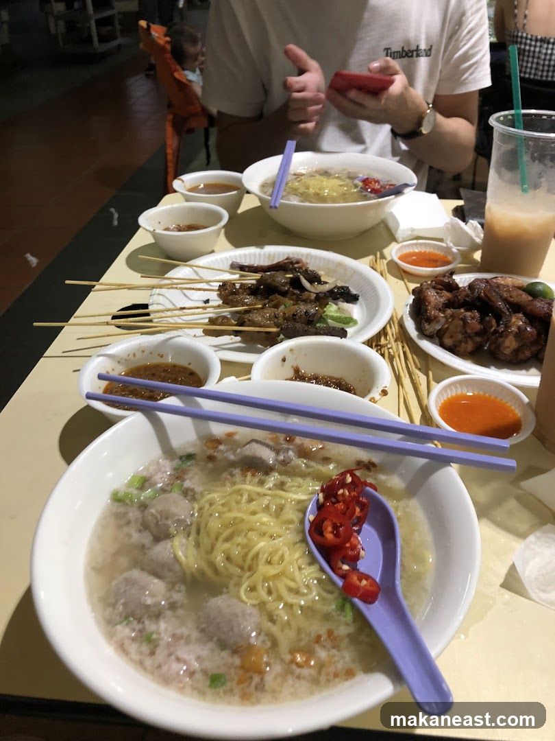 Food spread on a table