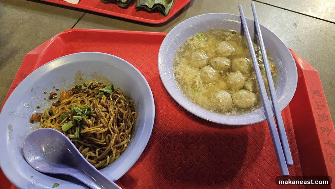 Noodles and Meatball Soup
