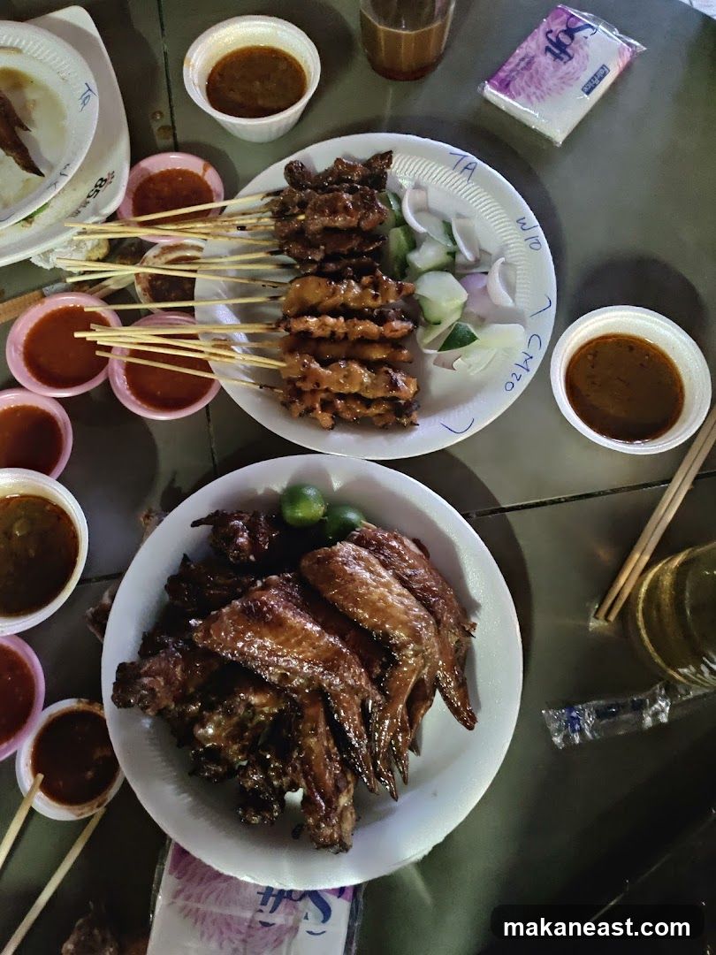 Chicken Wings and Satay