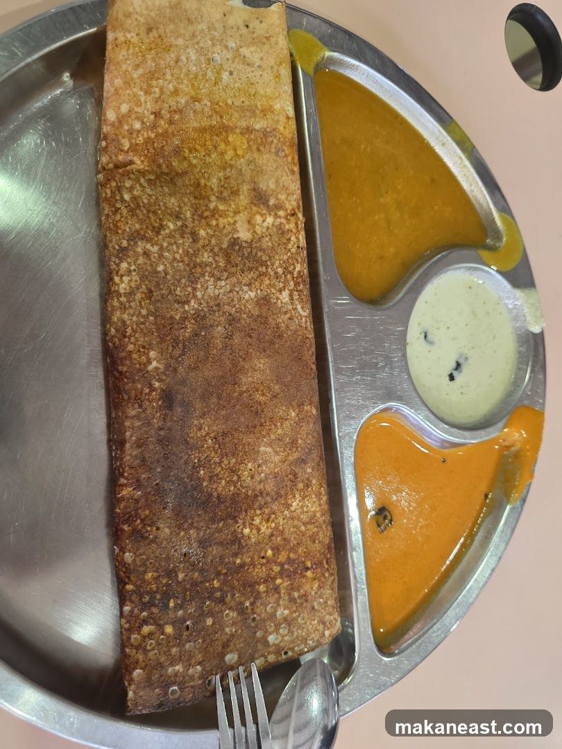 Dosa with Chutneys