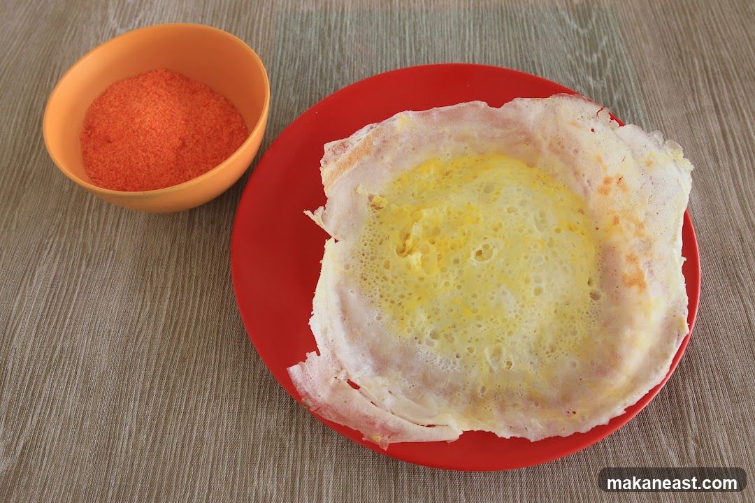 Egg Appam with Spice Powder