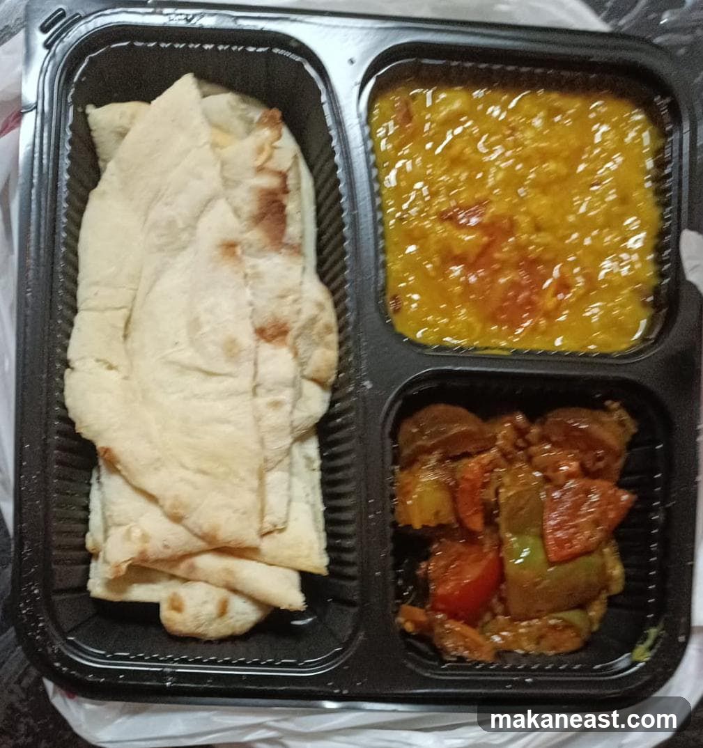 Indian Food Takeout Tray