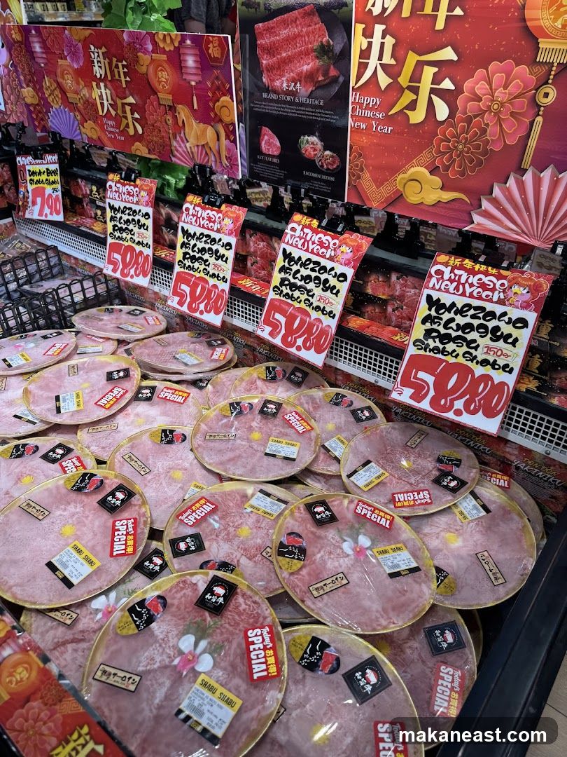 Chinese New Year Meat Display