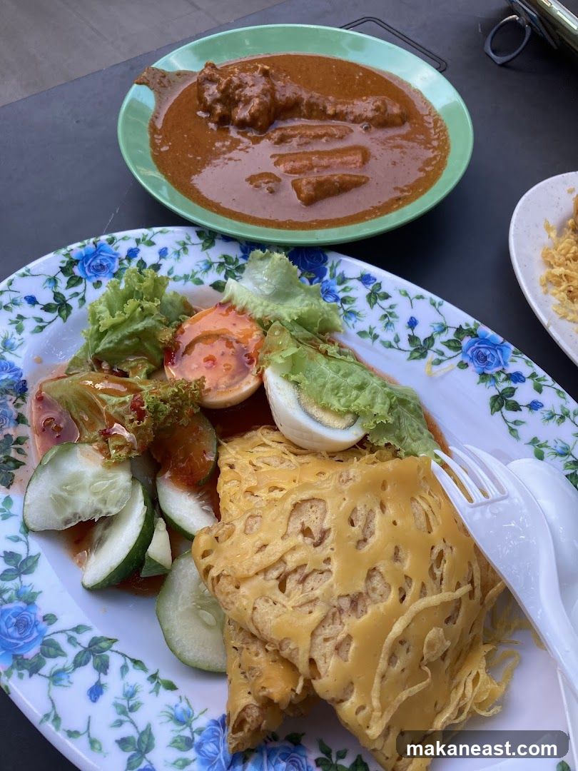 Curry Chicken and Roti Jala
