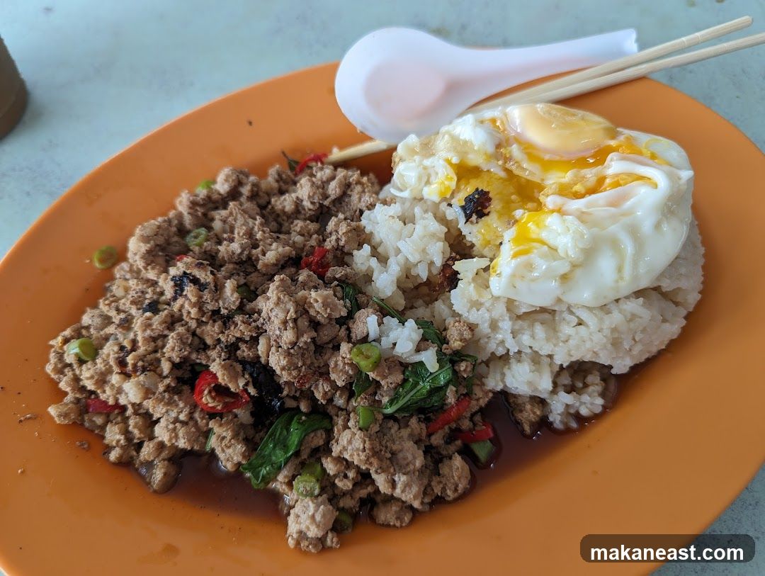 Minced Meat with Rice and Fried Egg