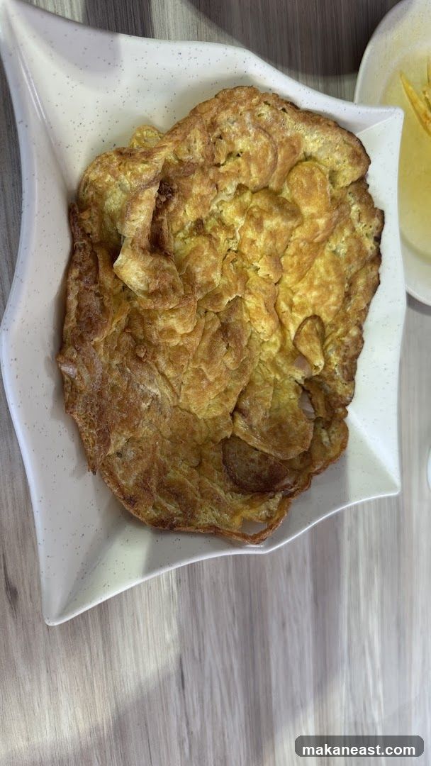 Omelette on a Plate
